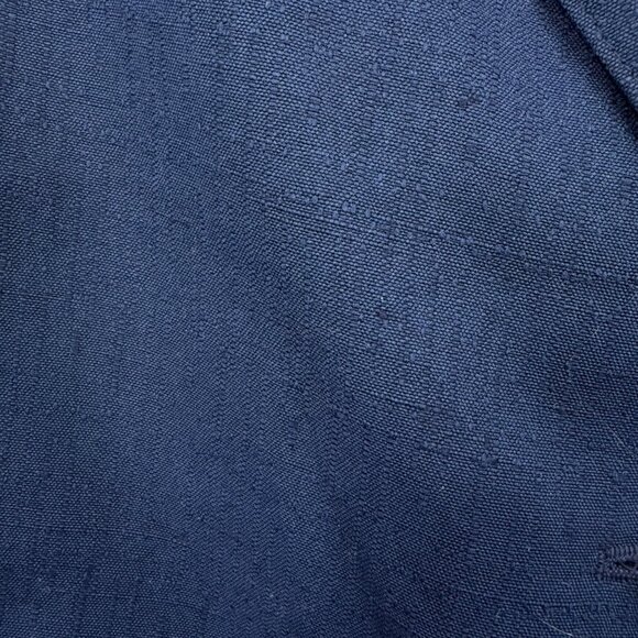 Vintage Sag Harbor Petite Womens Navy Blazer Size 14P 2-Button Polyester Blend J - Picture 6 of 10